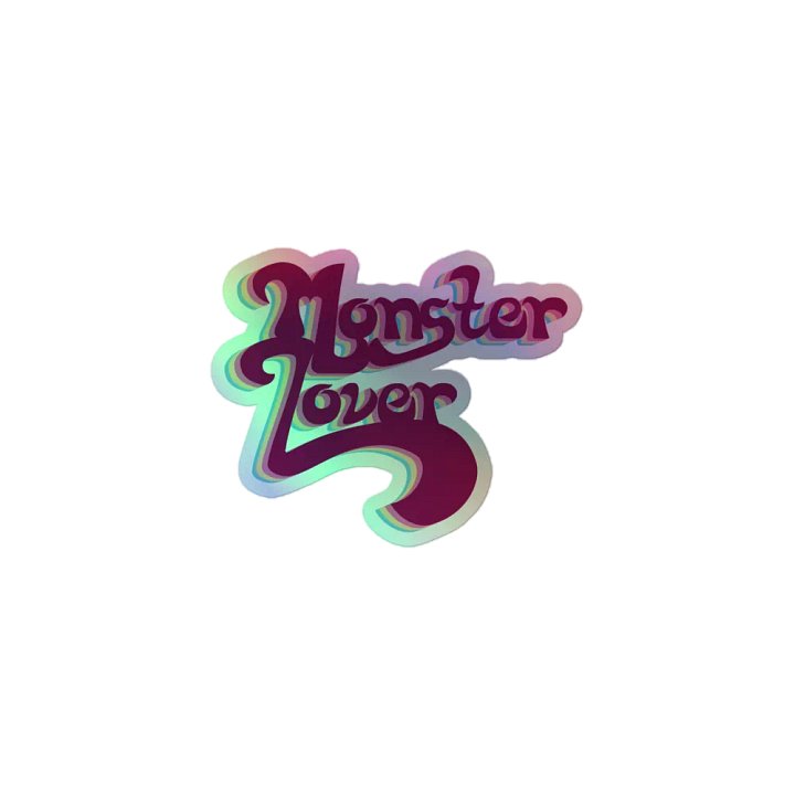Monster Lover Holographic Sticker product image (1)