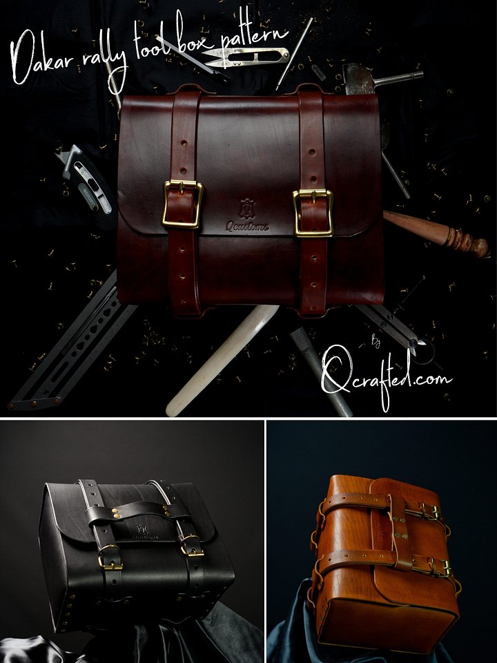 Paris Dakar Leather Box Replica – Leathercraft PDF Pattern product image (1)