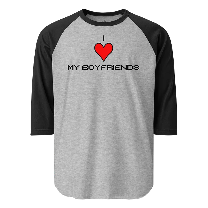 I Love My Boyfriends Long Sleeve Raglan Shirt (Light) product image (10)