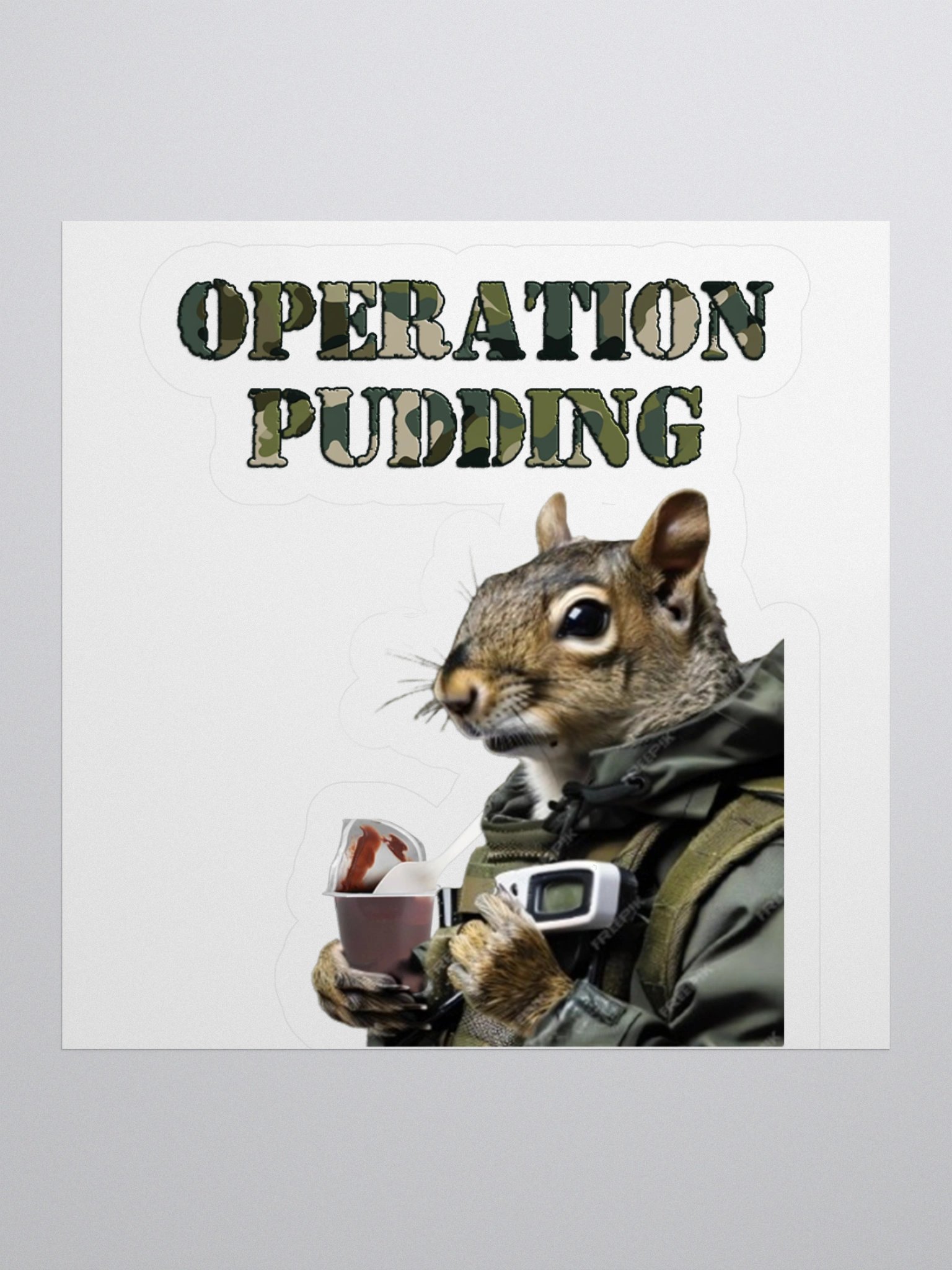 Waffles Operation Pudding - Sticker product image (1)