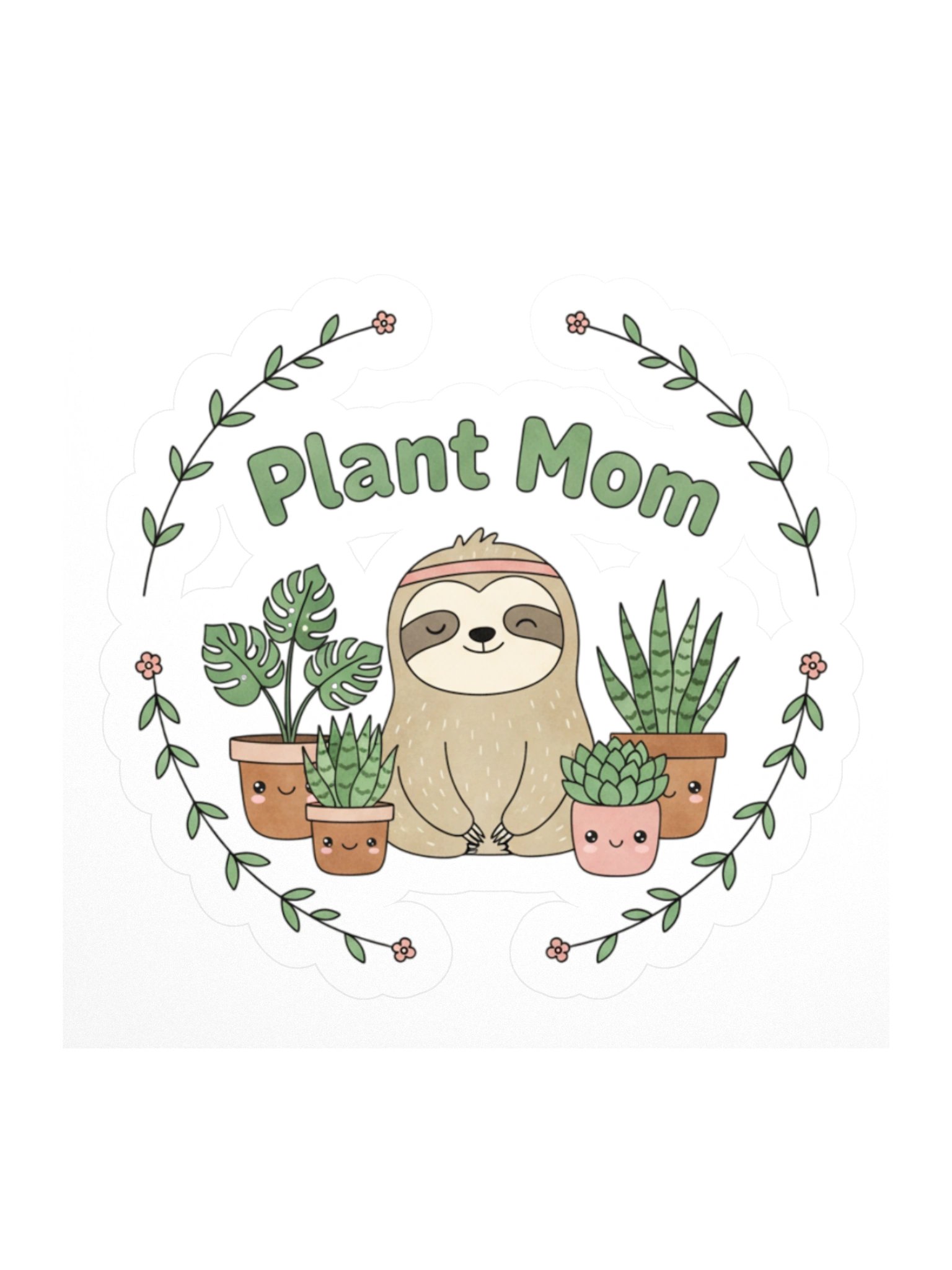 Sticker "Plant Mom" - Perezoso Cute product image (1)