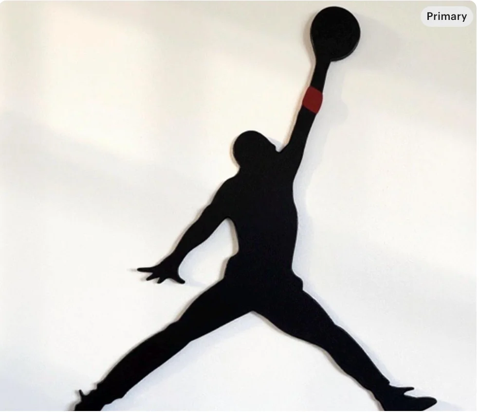 Michael Jordan Wood Wall Art Piece | Handmade | Illuminating product image (1)