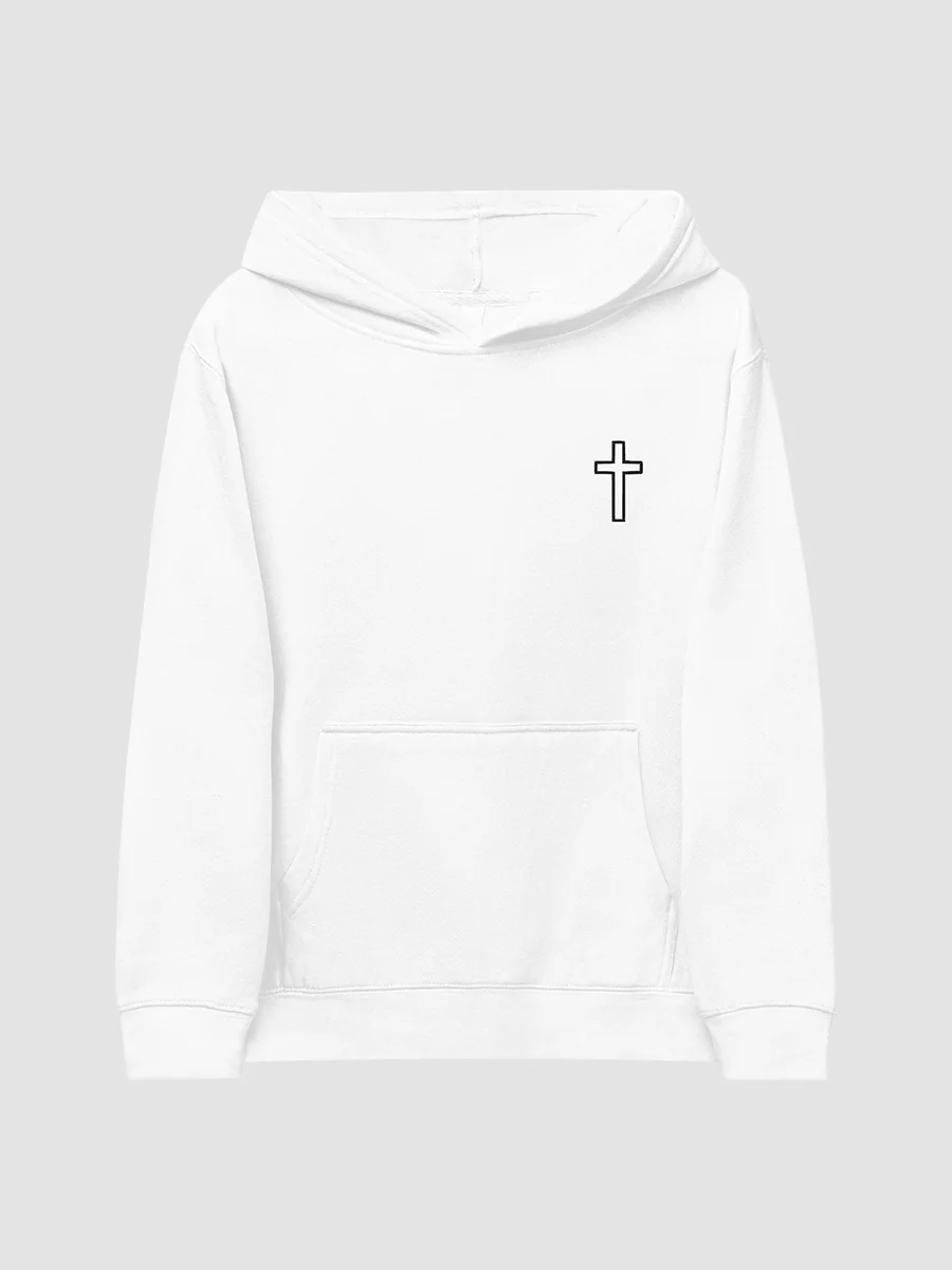 Youth White Cross Hoodie product image (2)