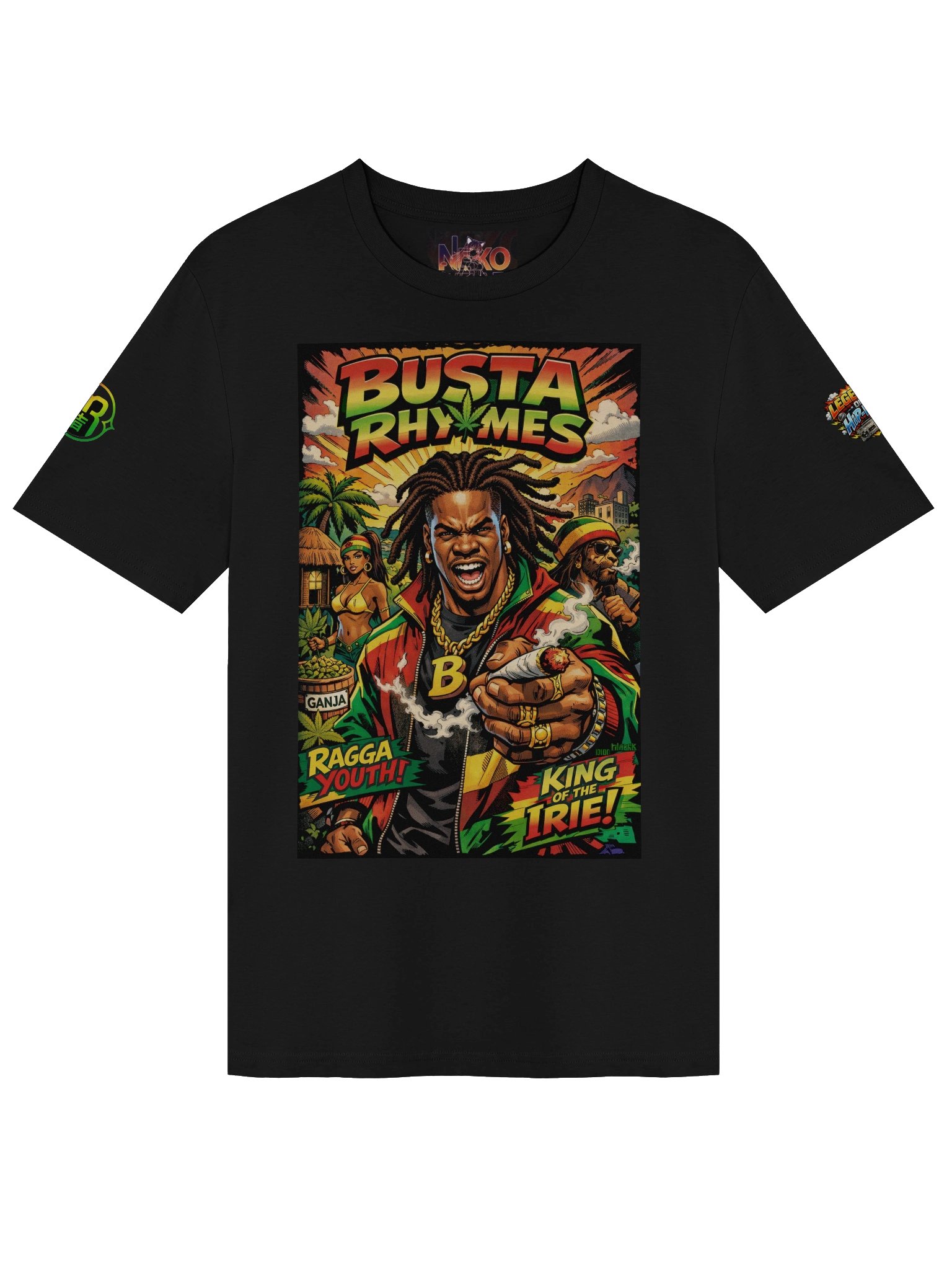 Busta Rhymes — Raw Energy & Hip-Hop Power Graphic T-Shirt product image (1)