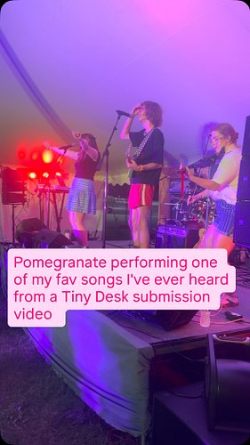 Stoked to be catching @pomegranatetheband live finally at #audiofeed
