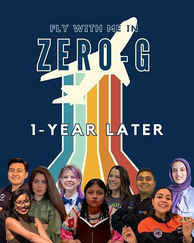 🛫Fly With Me in Zero-G one year later🛬

Exactly one year ago, nine incredible people from six countries stepped aboard a spec...