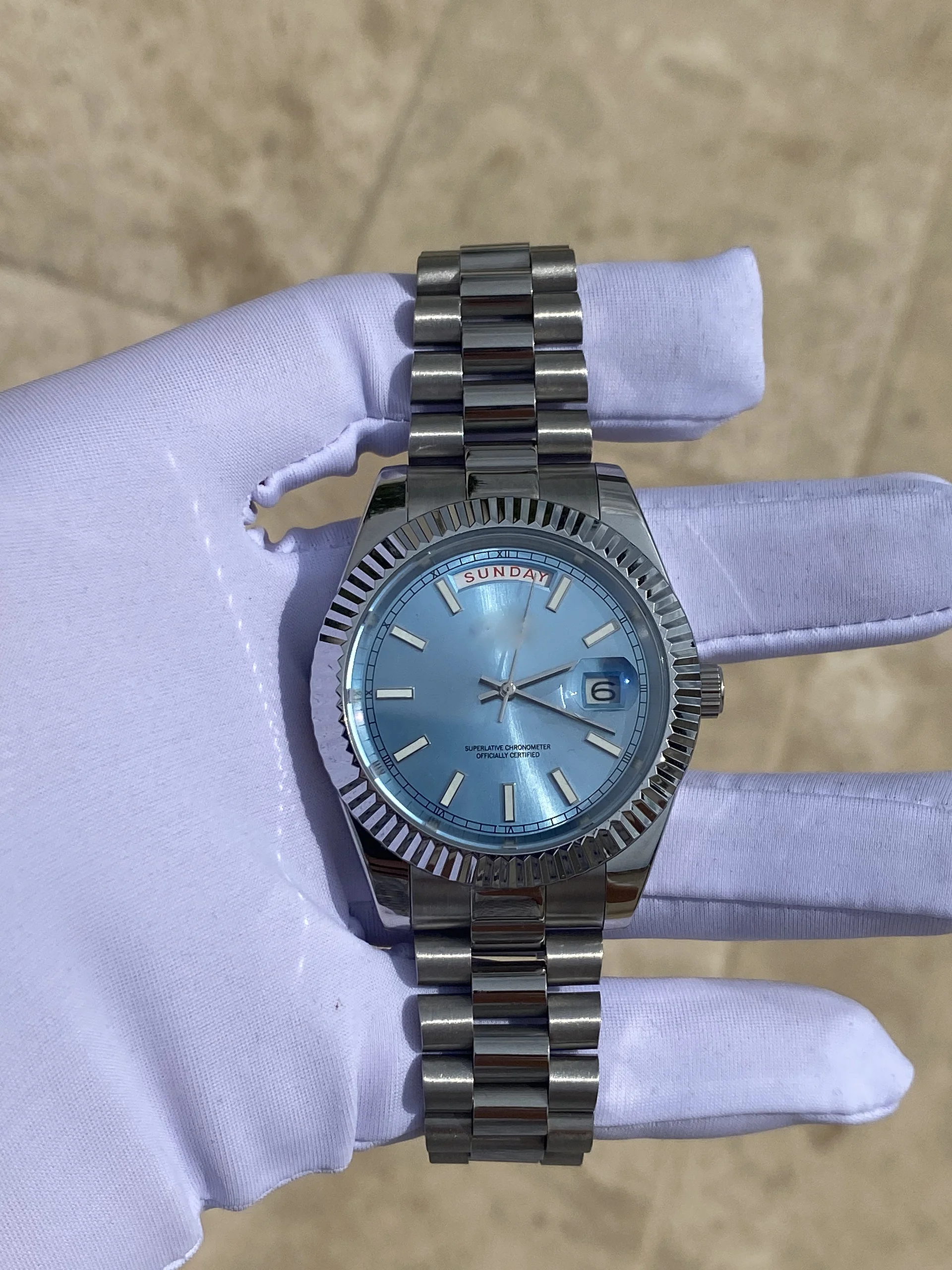 Aoryzon Celestial Day-Date – Ice Blue Edition product image (7)