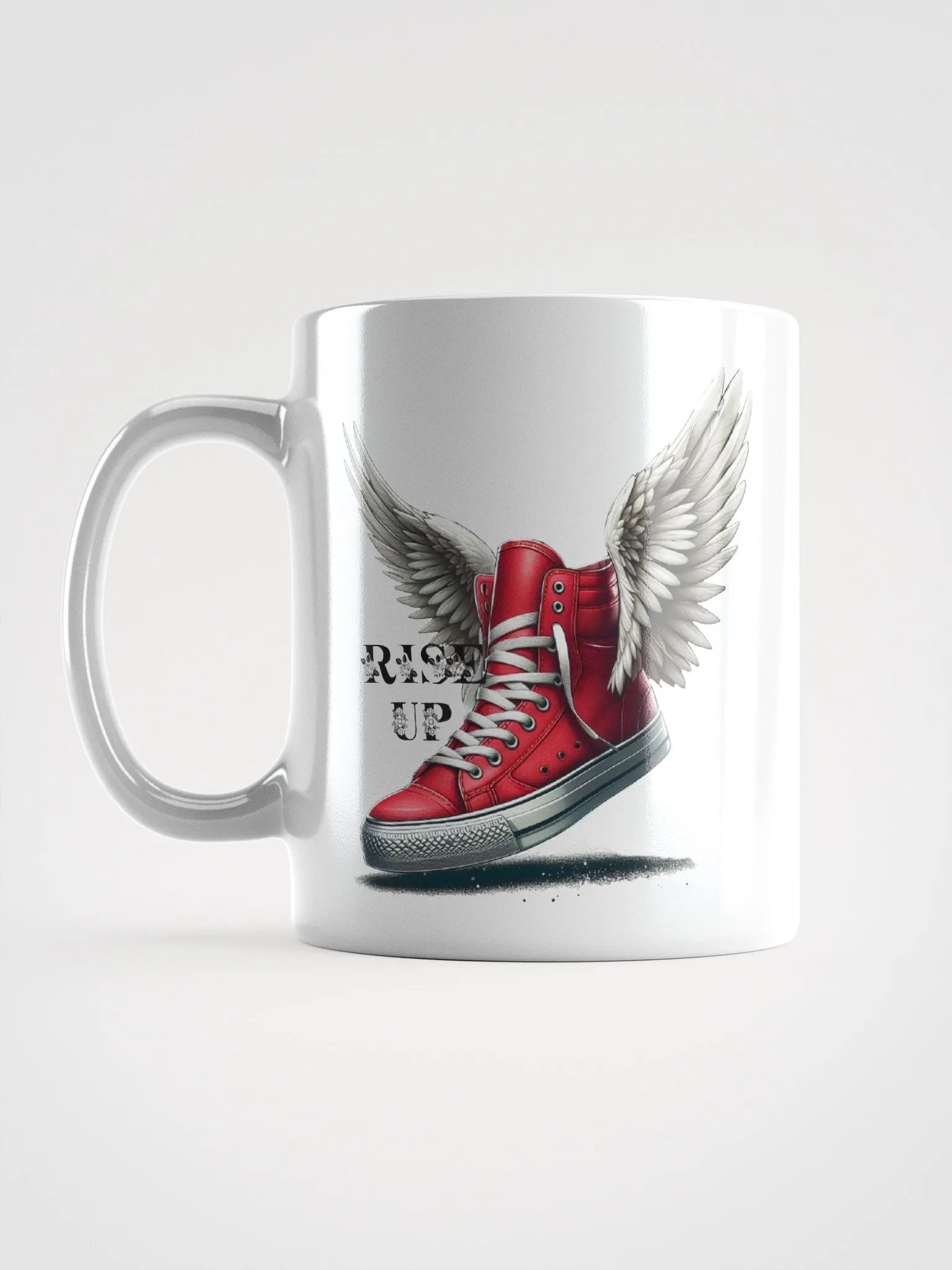 Red Sneaker with Wings - Rise Up Mug product image (5)