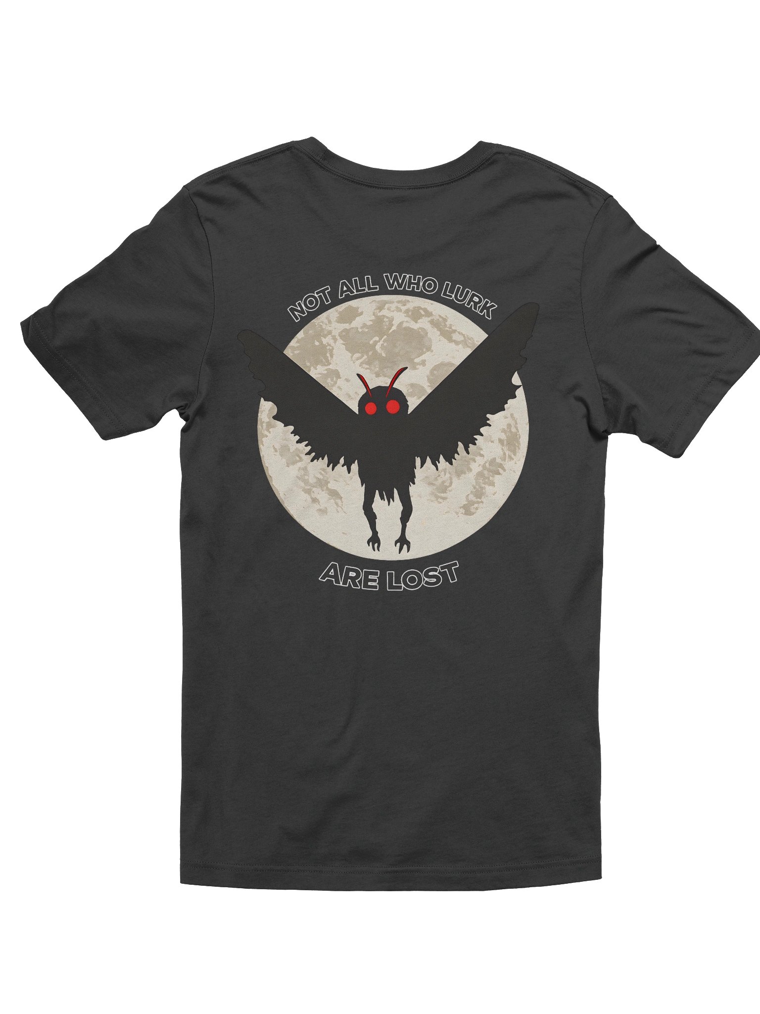 MOTHMAN LURKER W/ FRONT LOGO SUPER SOFT T-SHIRT (SOLID COLORS) product image (3)