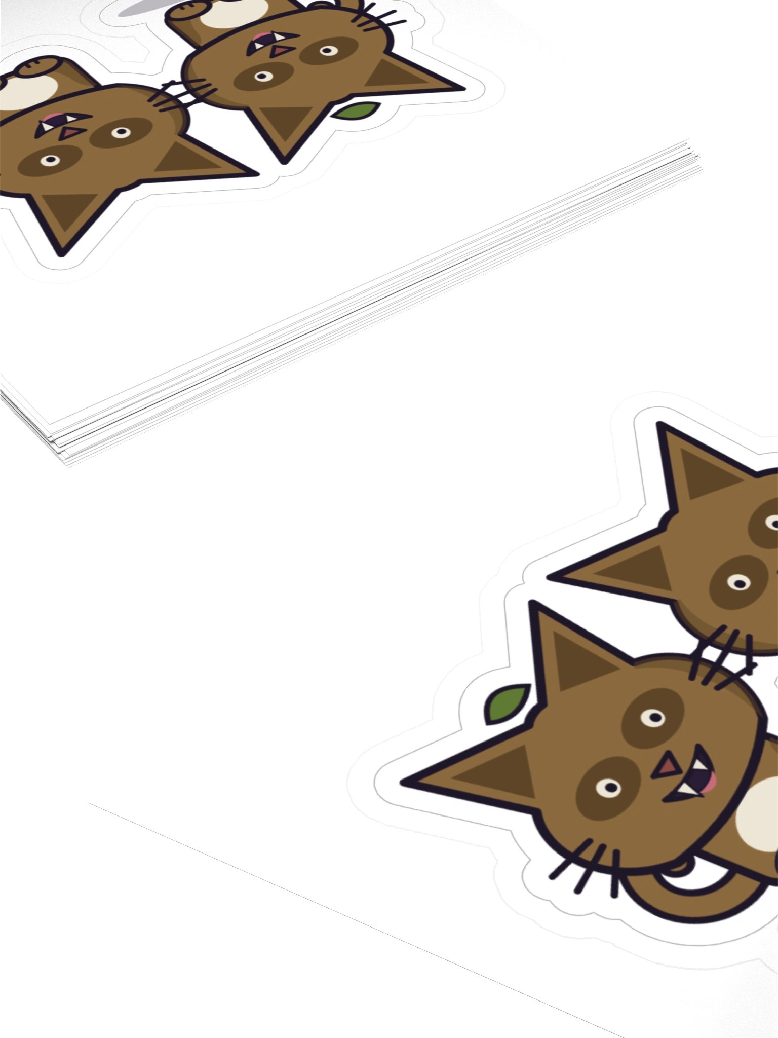 Tanuki Twins Zombie Cat Laptop Sticker, 3 Inch product image (4)