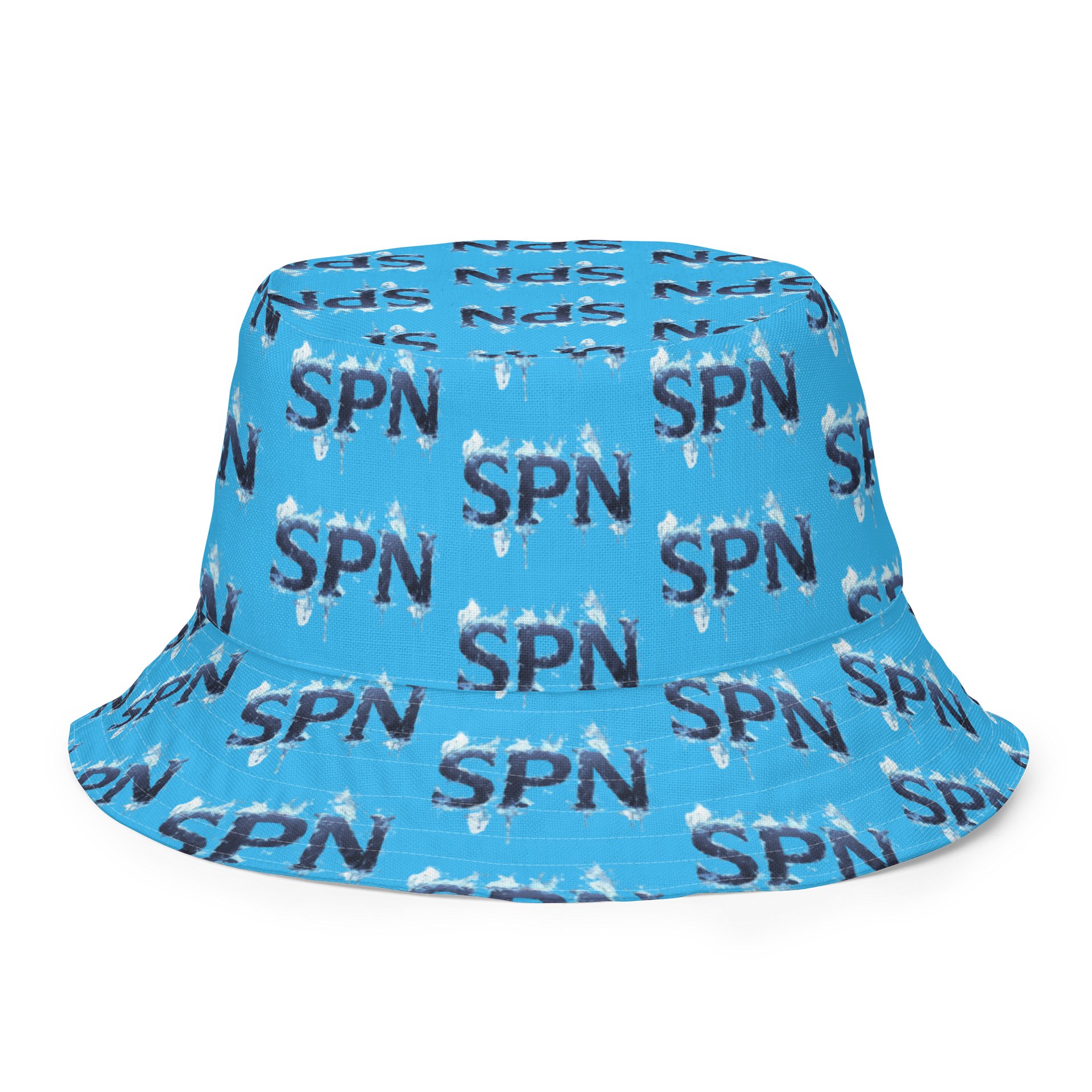 Cyan Creature Tile Reversible Bucket Hat product image (7)