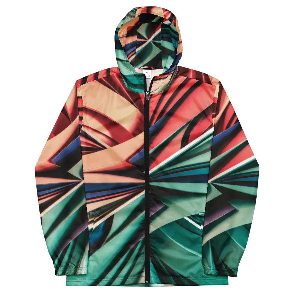 TDS Music Unisex Windbreaker Jacket with Abstract Geometric Design - Lightweight & Water-Resistant | XS–3XL product image (3)