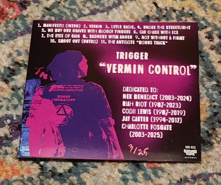 Trigger - Vermin Control [CD] product image (2)