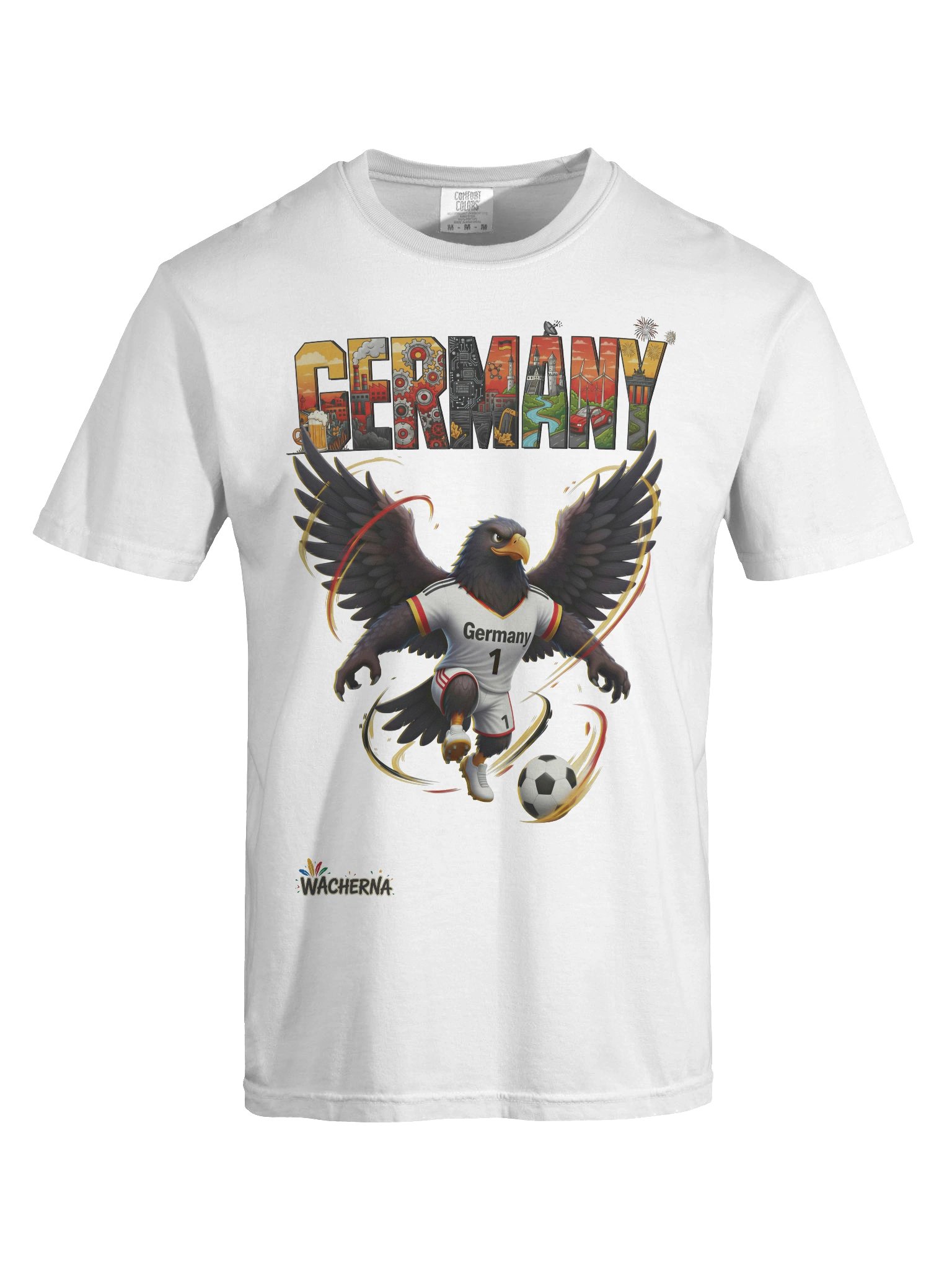Germany Eagle Mascot Fan Art T-Shirt – Vibrant Culture & Football Streetwear product image (6)