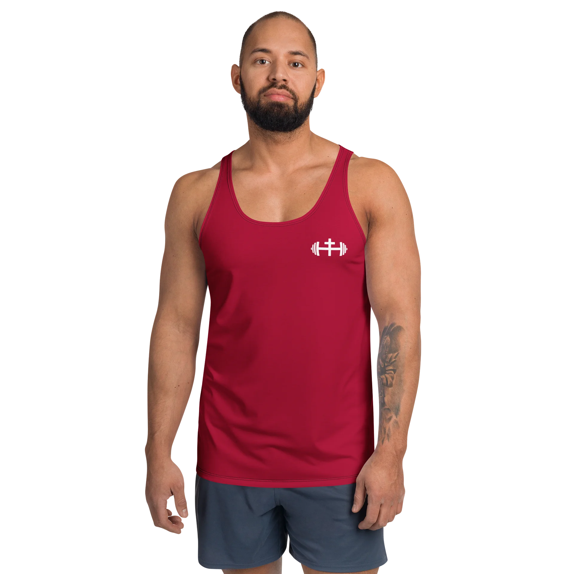 His House Mens Performance Tank - Red product image (1)