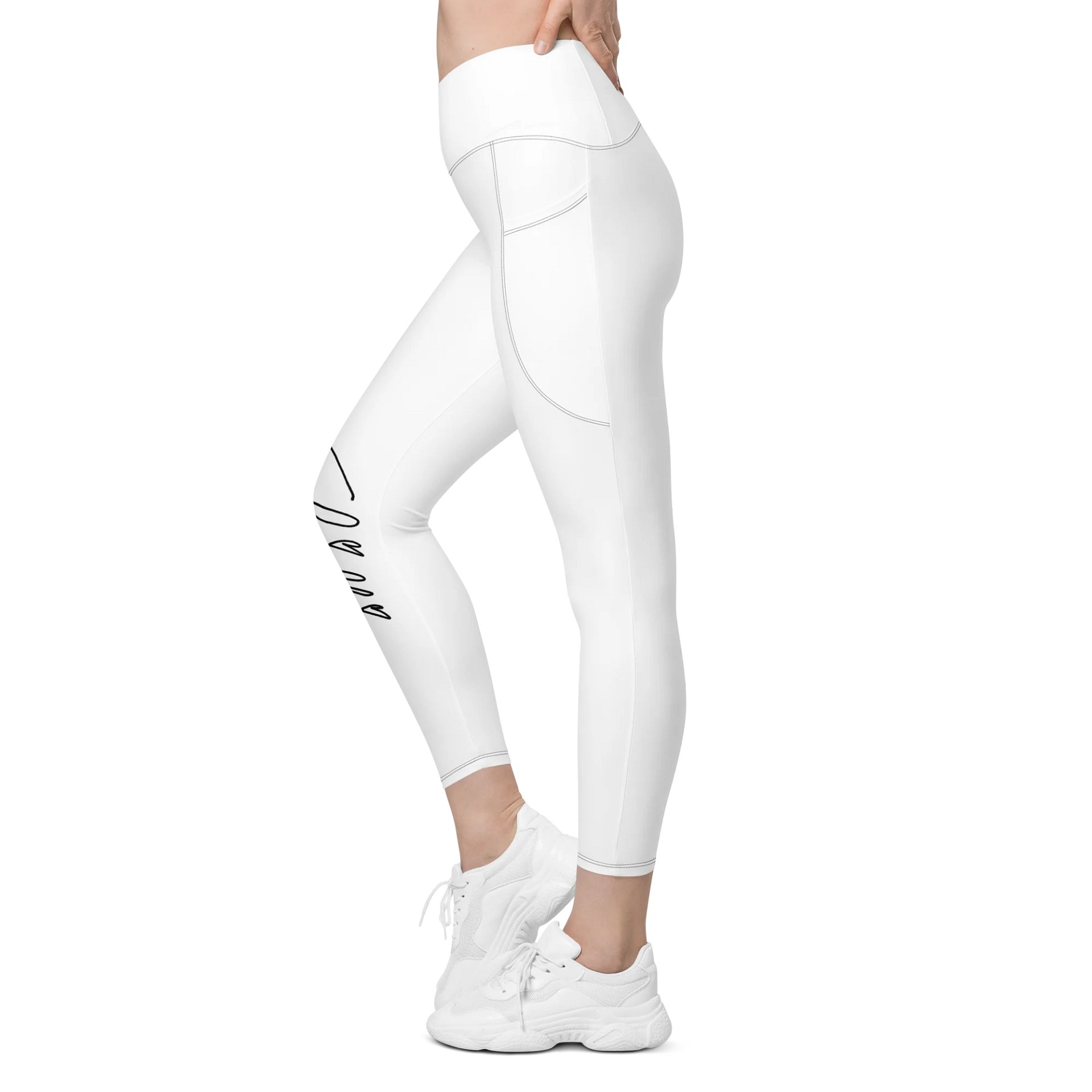 Crossover-Leggings mit Sonnenschutz und Taschen product image (7)