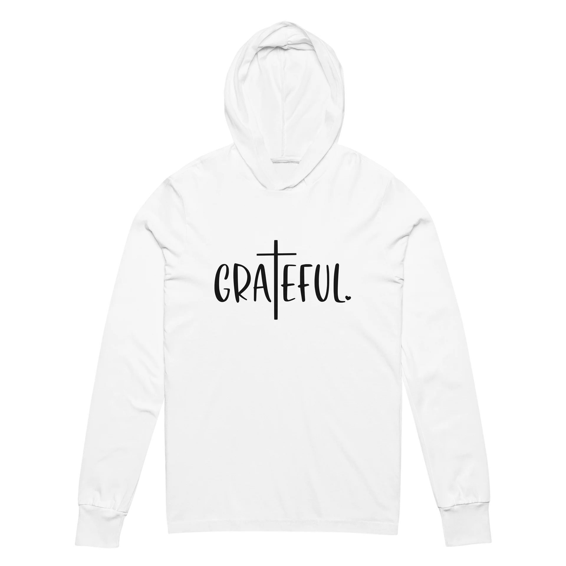 Grateful Vibes Long Sleeve Hooded T-Shirt product image (2)