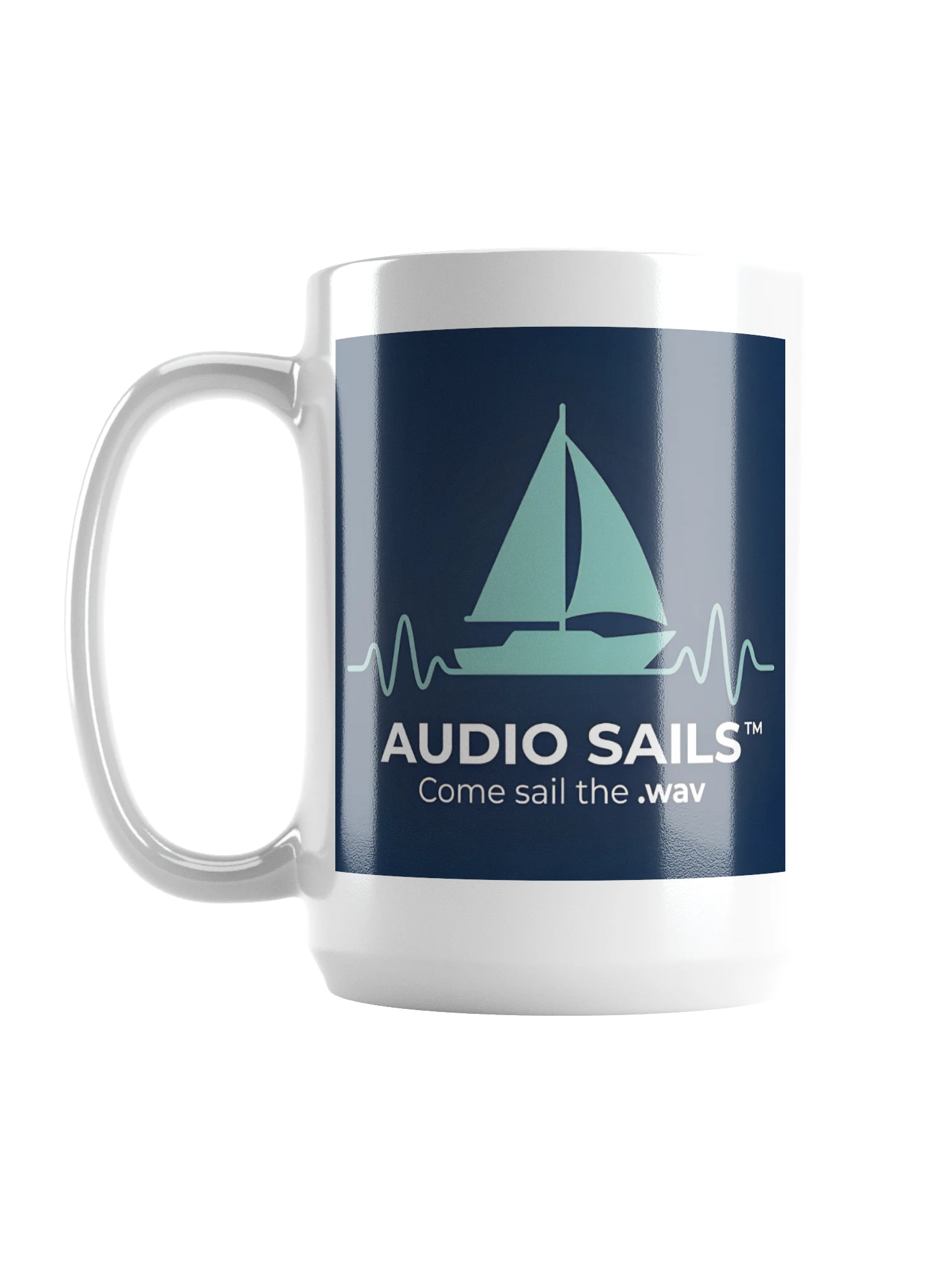 Audio Sails 'Come sail the .wav' Mug product image (1)