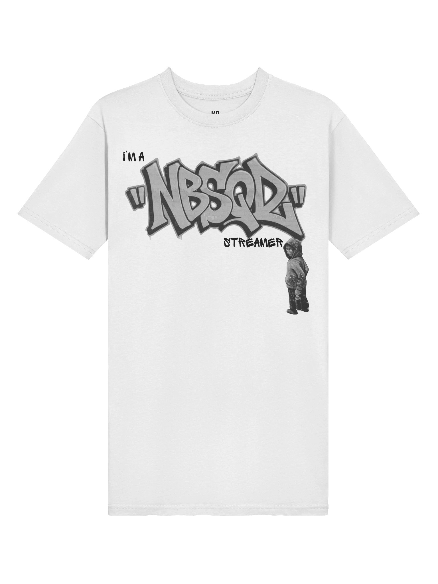 NBSQD Graffiti Mens WHT T-Shirt - Break The Rules Its Part of The Game product image (3)
