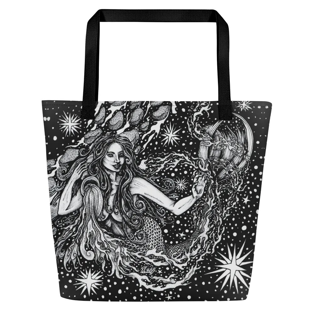 Aquarius Zodiac All Over Print Tote Bag product image (1)