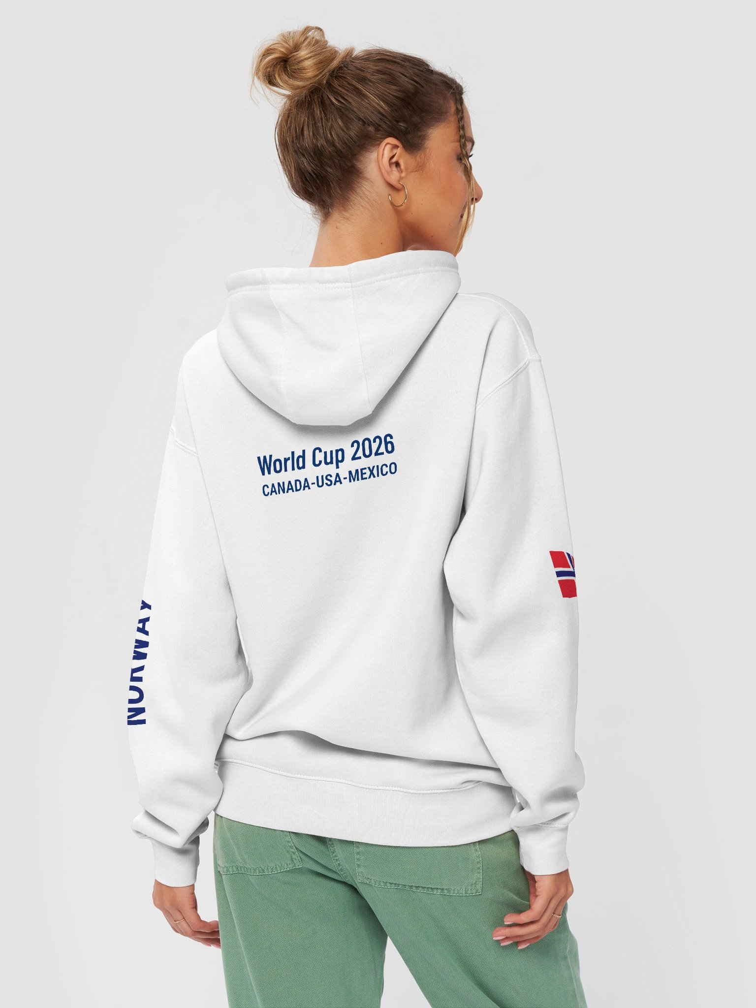 Norway 2026 World Cup Flag Hoodie - World Cup 2026 Edition - Premium Unisex Hoodie product image (21)