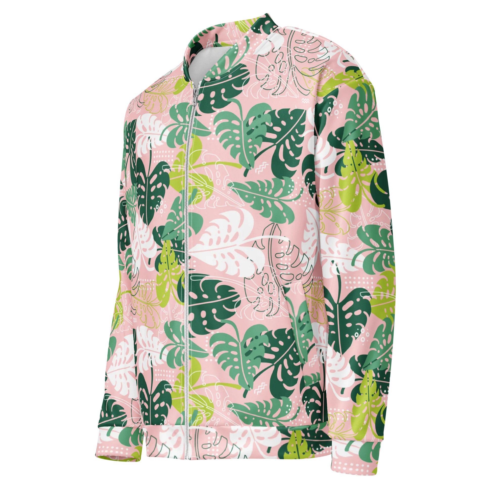 Stylish Monstera Dreams Bomber Jacket for Comfort Fashion product image (3)