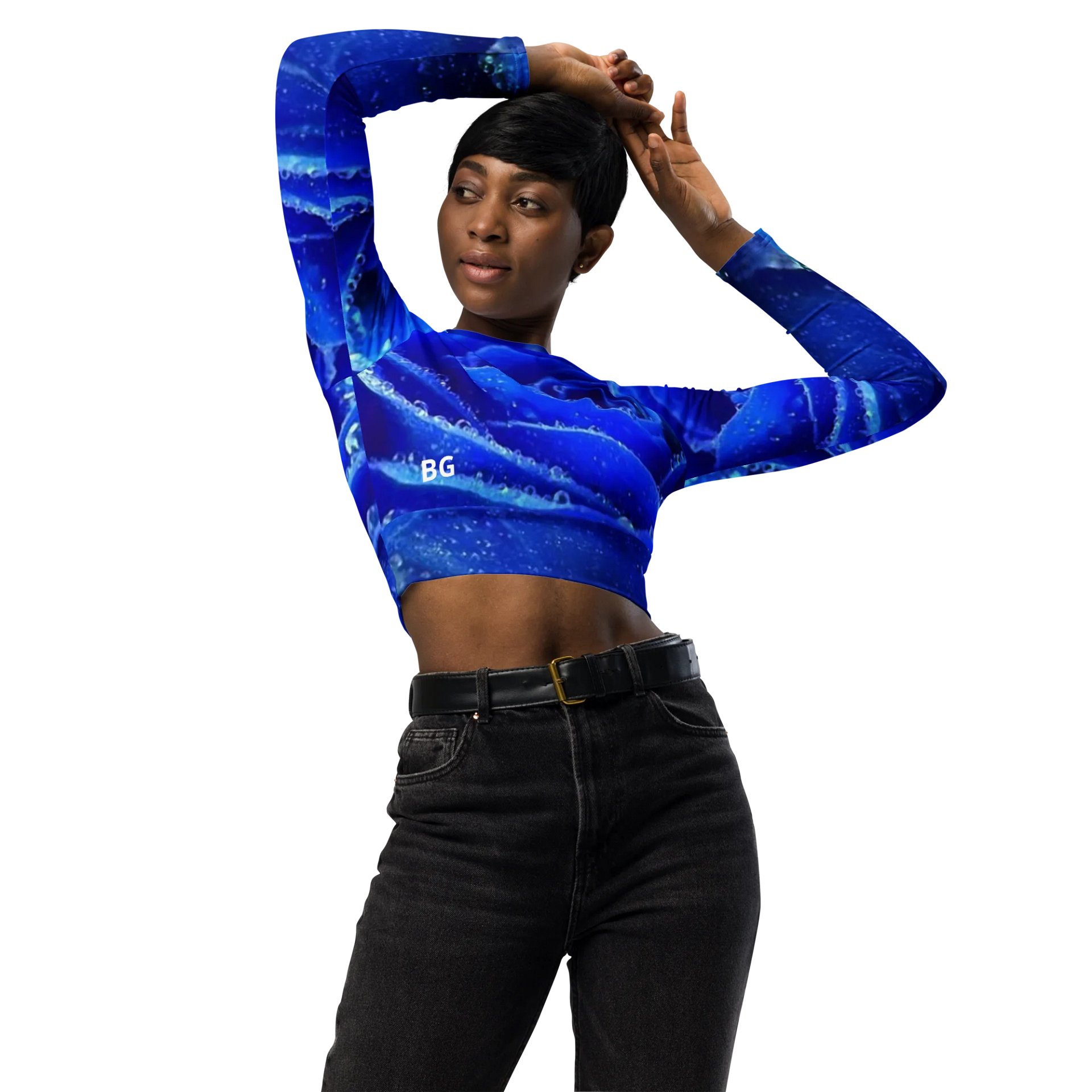 'Your Love' All-Over Long Sleeve Crop product image (3)