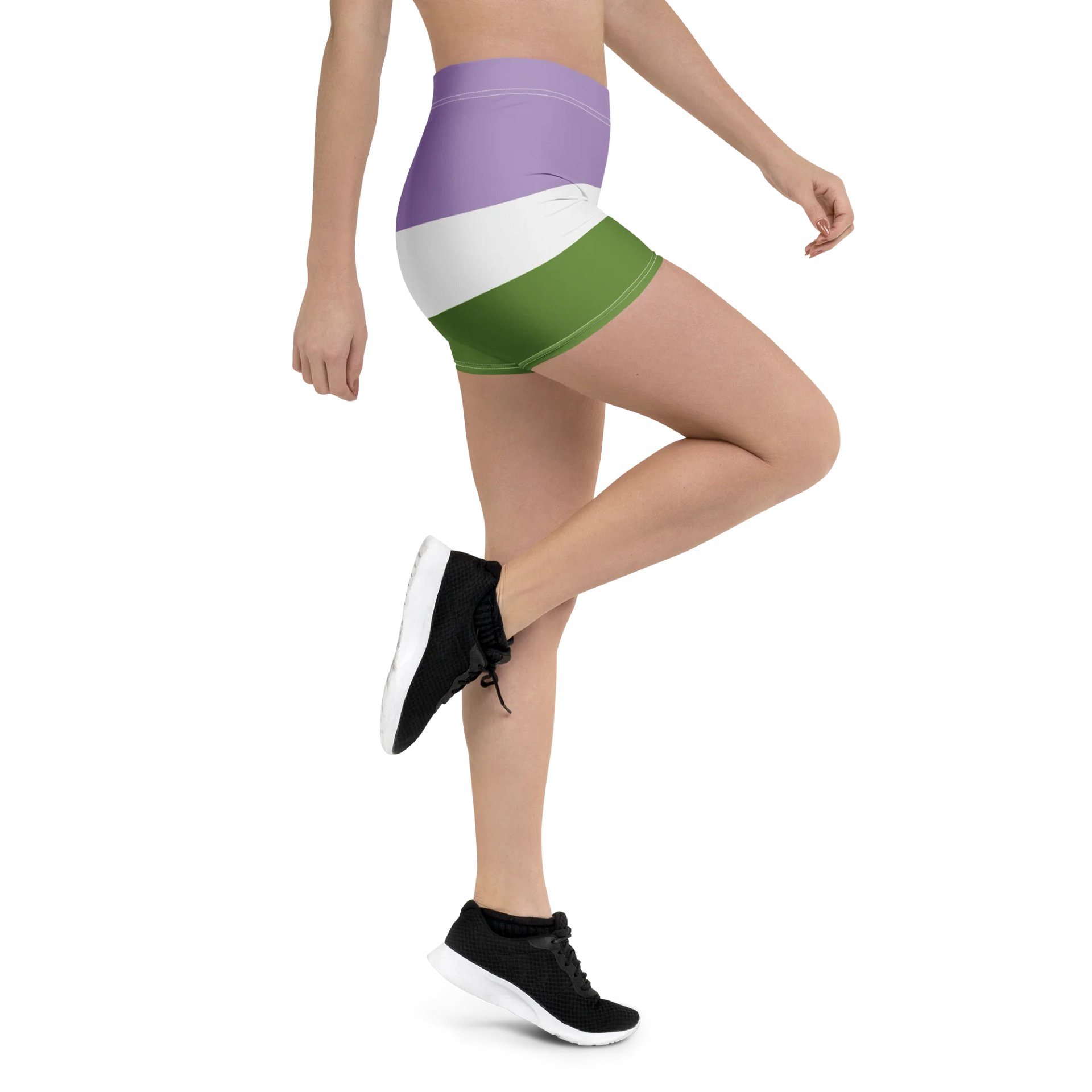 Genderqueer Pride Flag Bike Shorts product image (3)