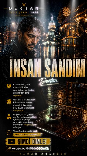 Bazı insanlar yüzüne insan gibi gelir…
Ama kalbine bıraktığı iz, gülüşünden daha soğuktur. 🖤
Ben sizi insan sandım.

🎧 Şimdi ...