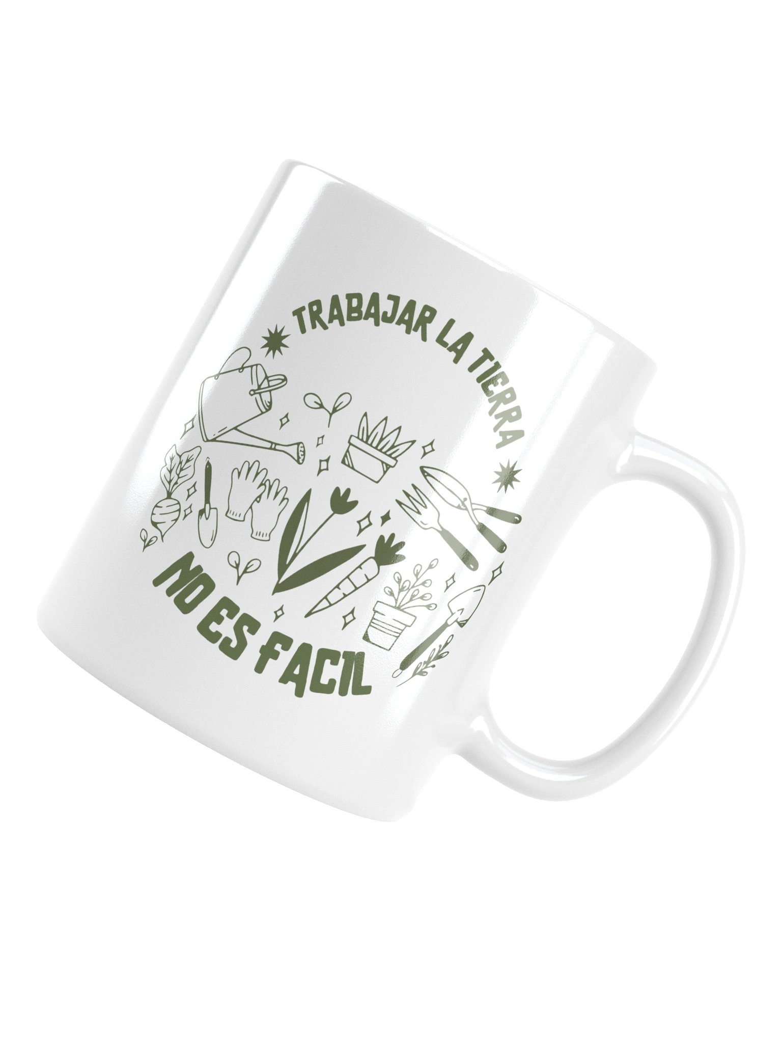 Taza Trabajar la Tierra No Es Fácil | Taza de Jardinería Divertida | Regalo Original para Huertero product image (6)