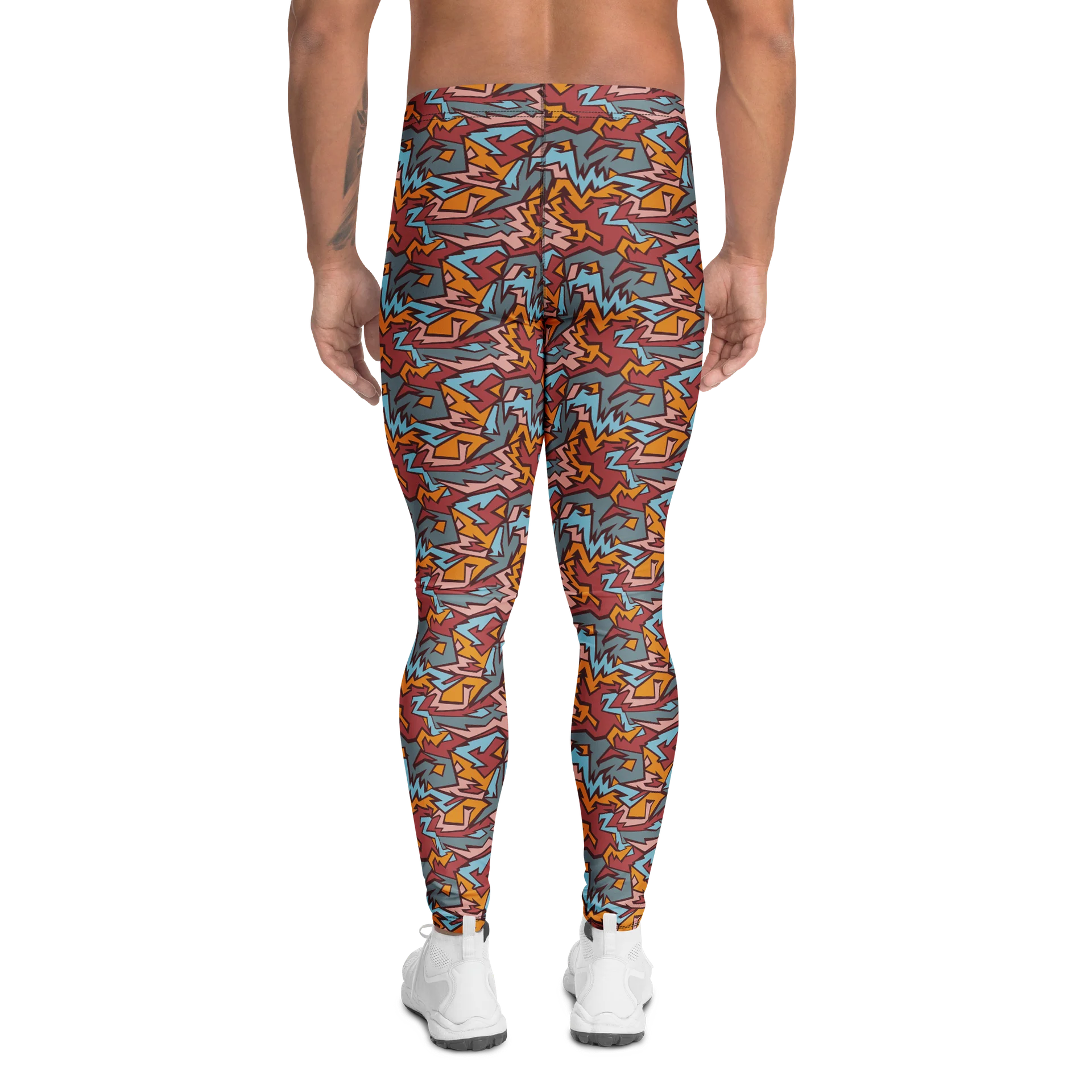 Comfortable Men's Leggings Geometric Graffiti product image (2)