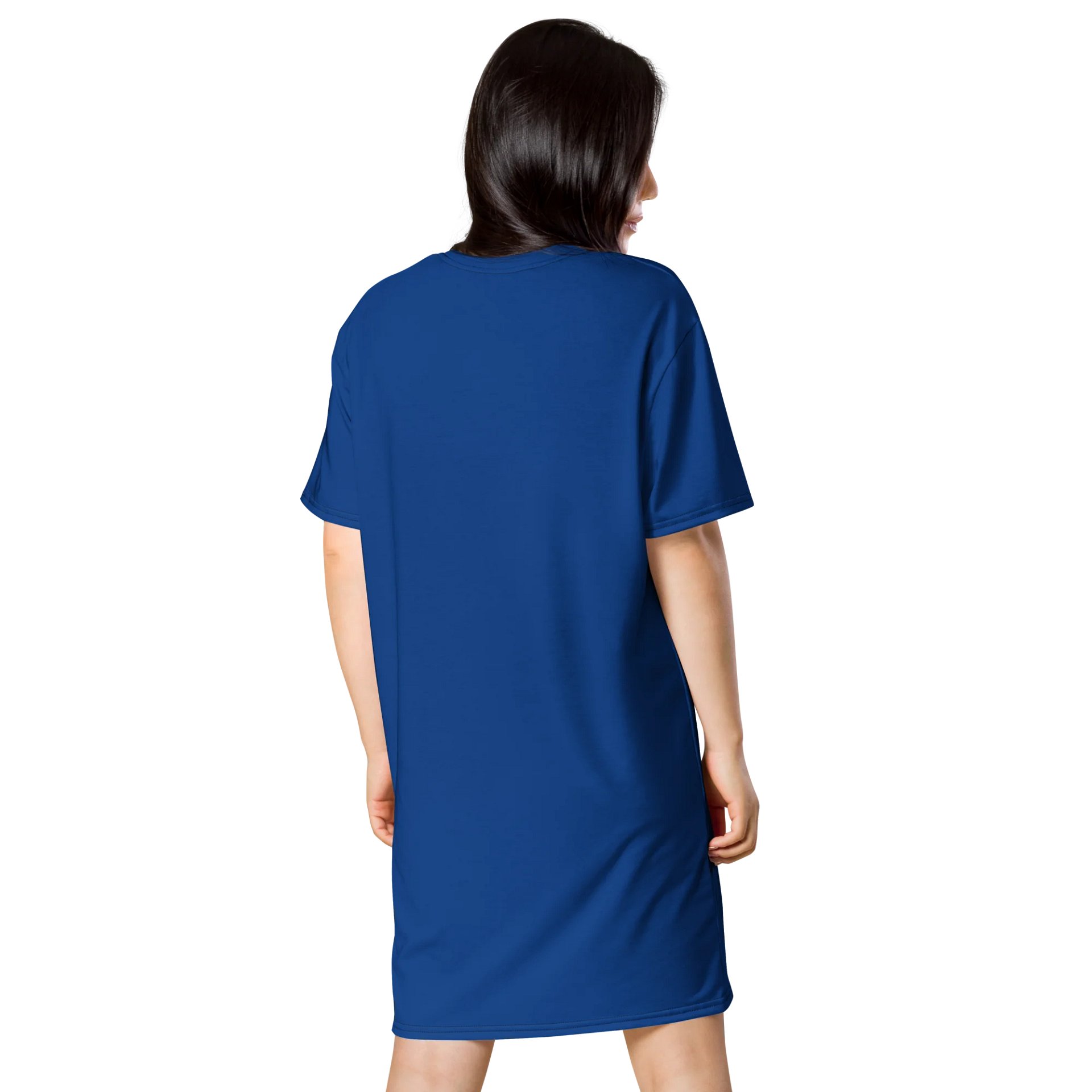 Oversized T-Shirt Dress - Rich Dark Cerulean, Sizes 2XS-6XL product image (2)