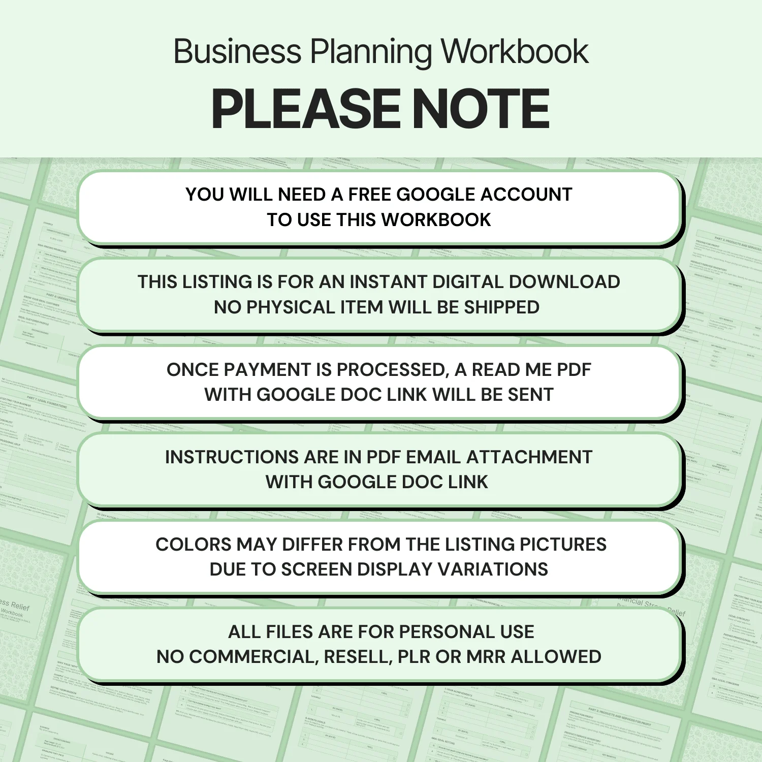 Financial Stress Relief - Google Docs product image (9)