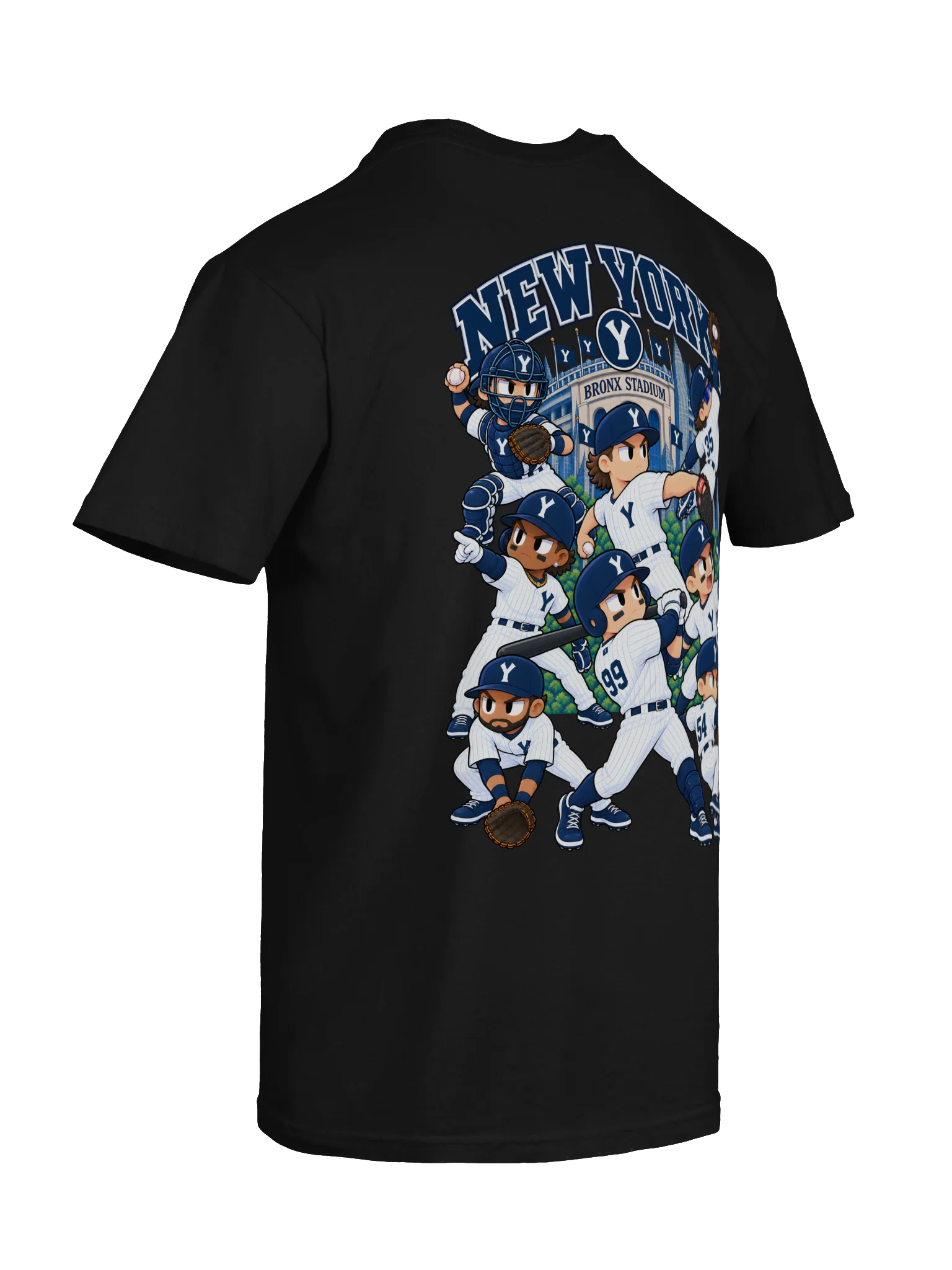 New York Bronx Baseball 2026 Animated Player Back Print T-Shirt product image (12)