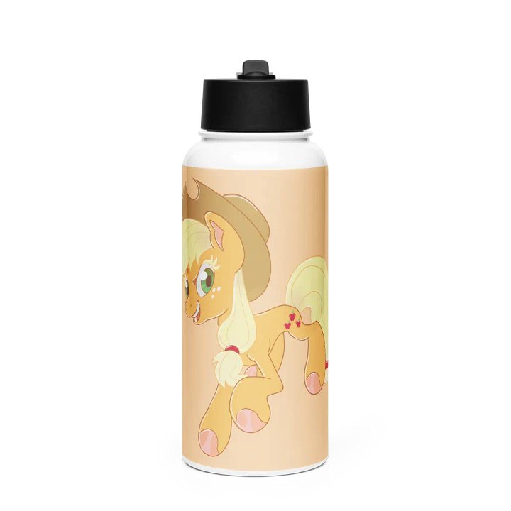 Applejack Stainless Steel Water Bottle with a Straw Lid product image (1)