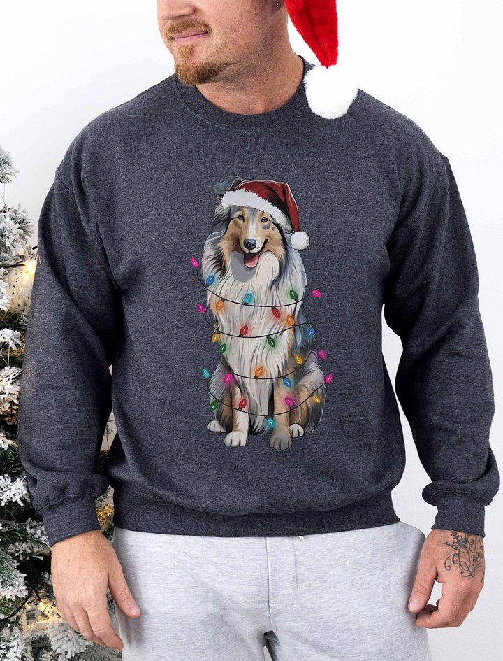 Funny Shetland Sheepdog(Blue Merle) Christmas Sweatshirt for Sheltie Paw-rents product image (1)