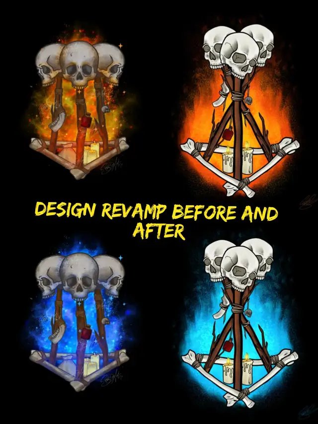 I love re doing old designs and seeing just how far I've evolved over the years as an artist. the first design was done in my early stages of digital illustration, the new one has just been completed and I couldn't be more proud of myself. I also have a special limited edition one on the way for charity, all will be revealed later! #procreate #illustration #digitalart #deadbydaylight #dbd 