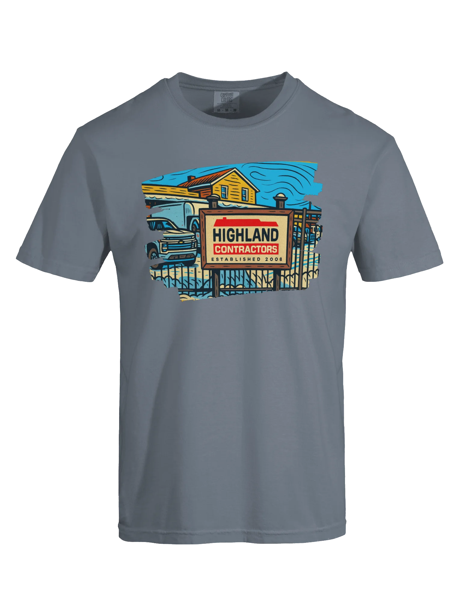 Highland Contractors Caricature T-Shirt product image (46)