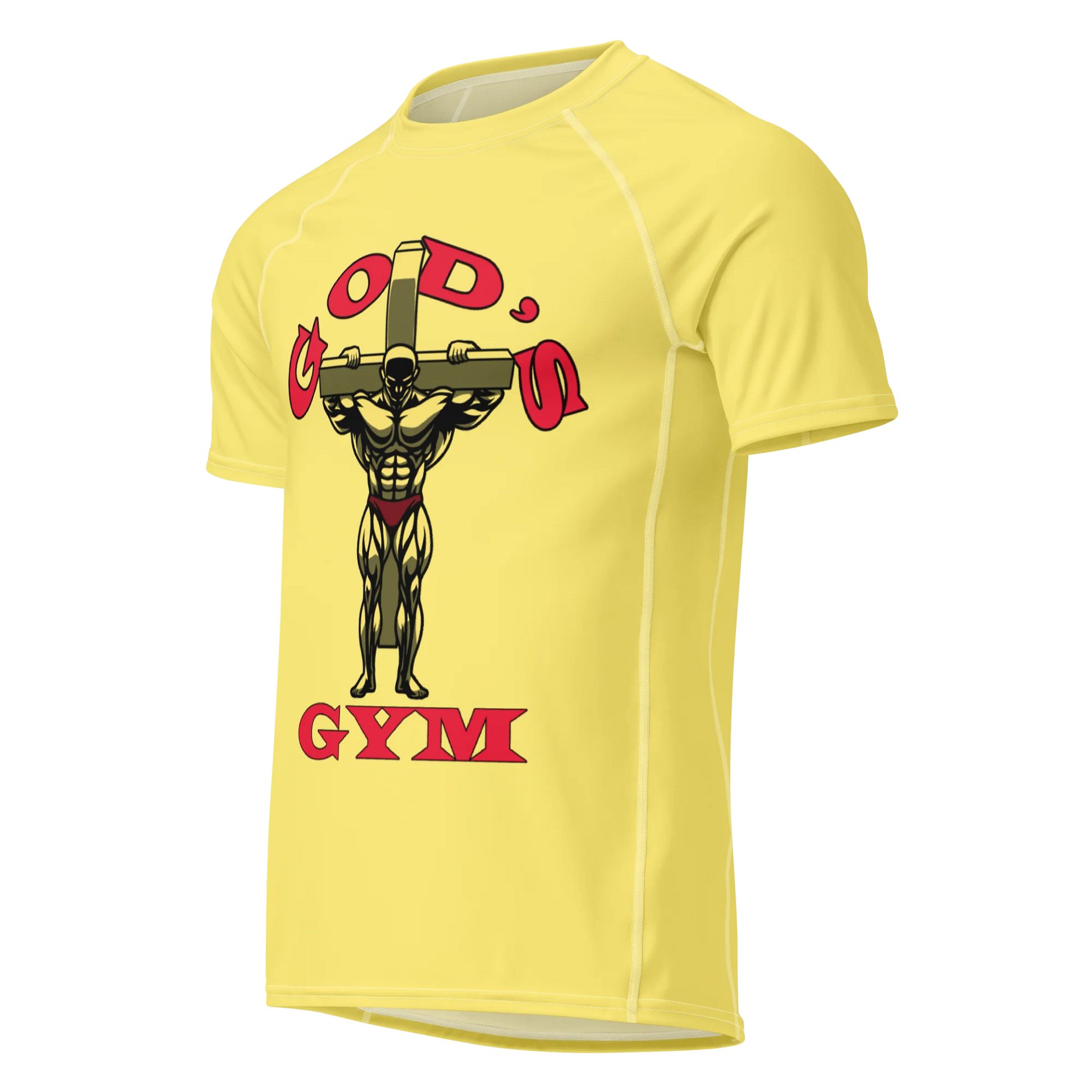 YHWH Rash Shirt - God's Gym (Gold) product image (1)