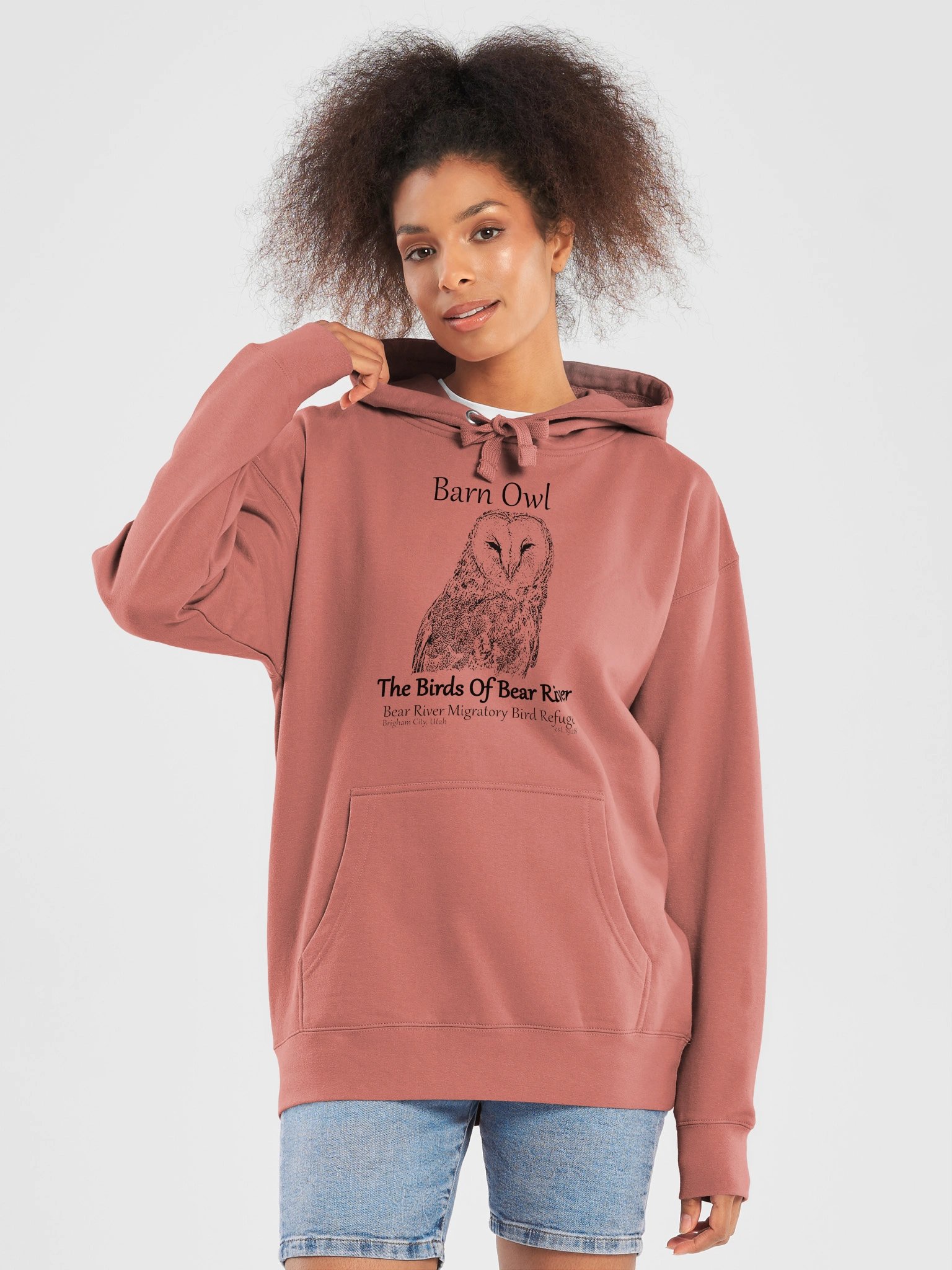 Birds of Bear River Barn Owl Premium Unisex Hoodie product image (21)