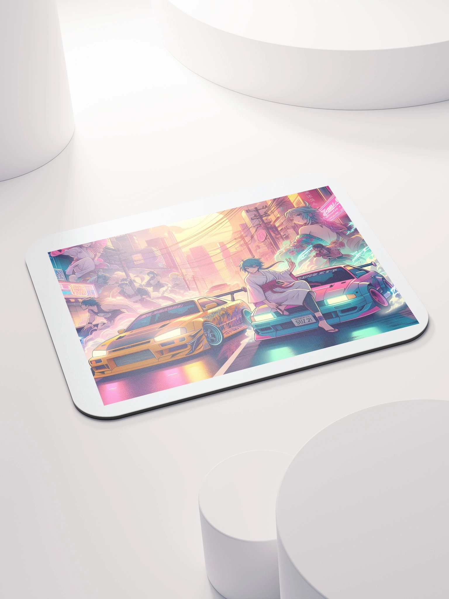 Neon City Anime Mouse Pad product image (4)