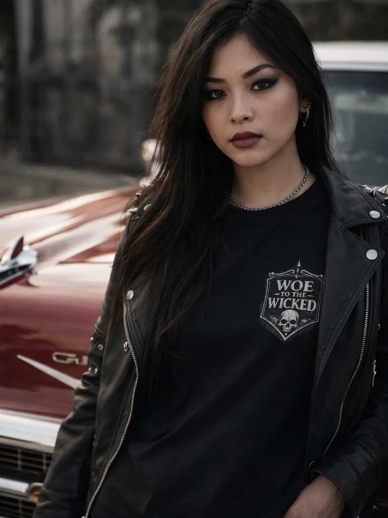 Woe To The Wicked T-Shirt, Angel of Death, Skulls of Disaster Bible Verse Tee product image (80)