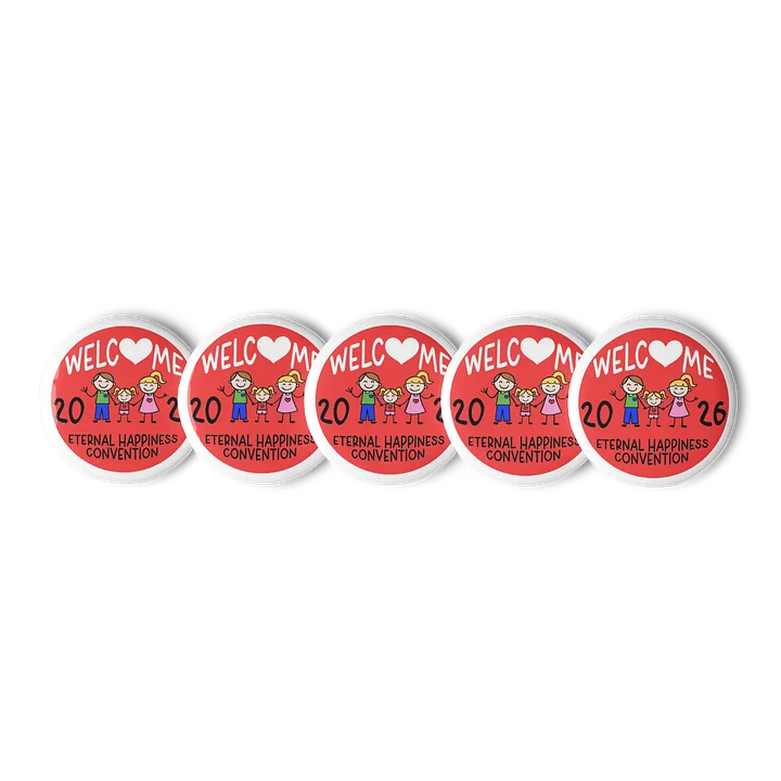 Eternal Happiness Welcome Happy Family Convention Pin product image (2)