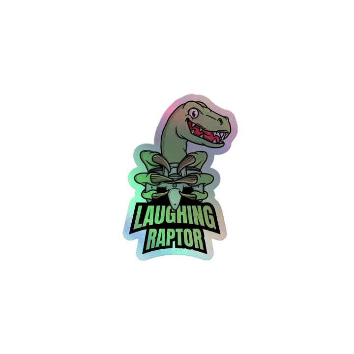 Holo-Raptor: Laughing Velociraptor Sticker Sheet product image (1)