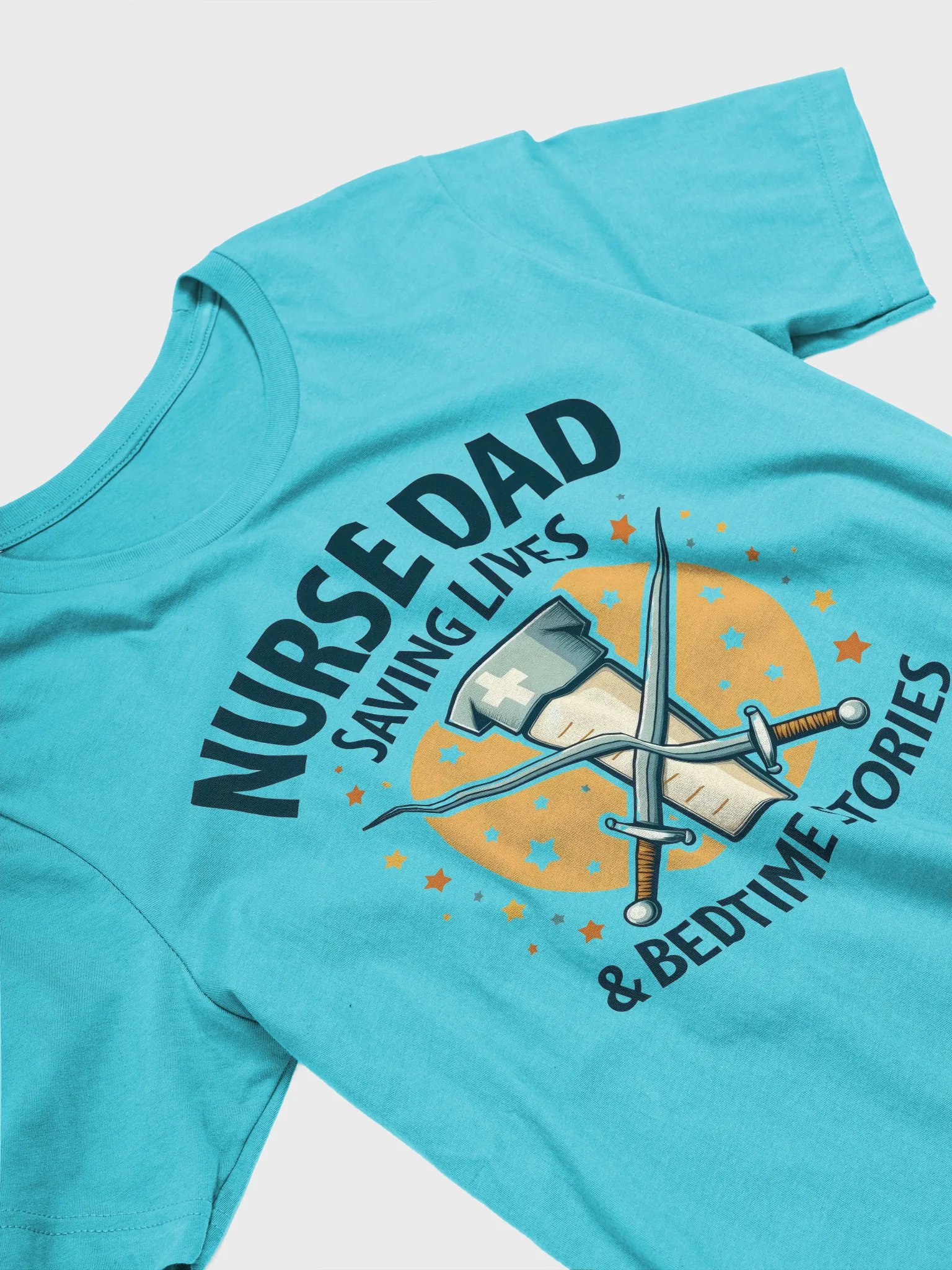 Nurse, Dad, Saving Lives, & bedtime stories T-Shirt product image (29)
