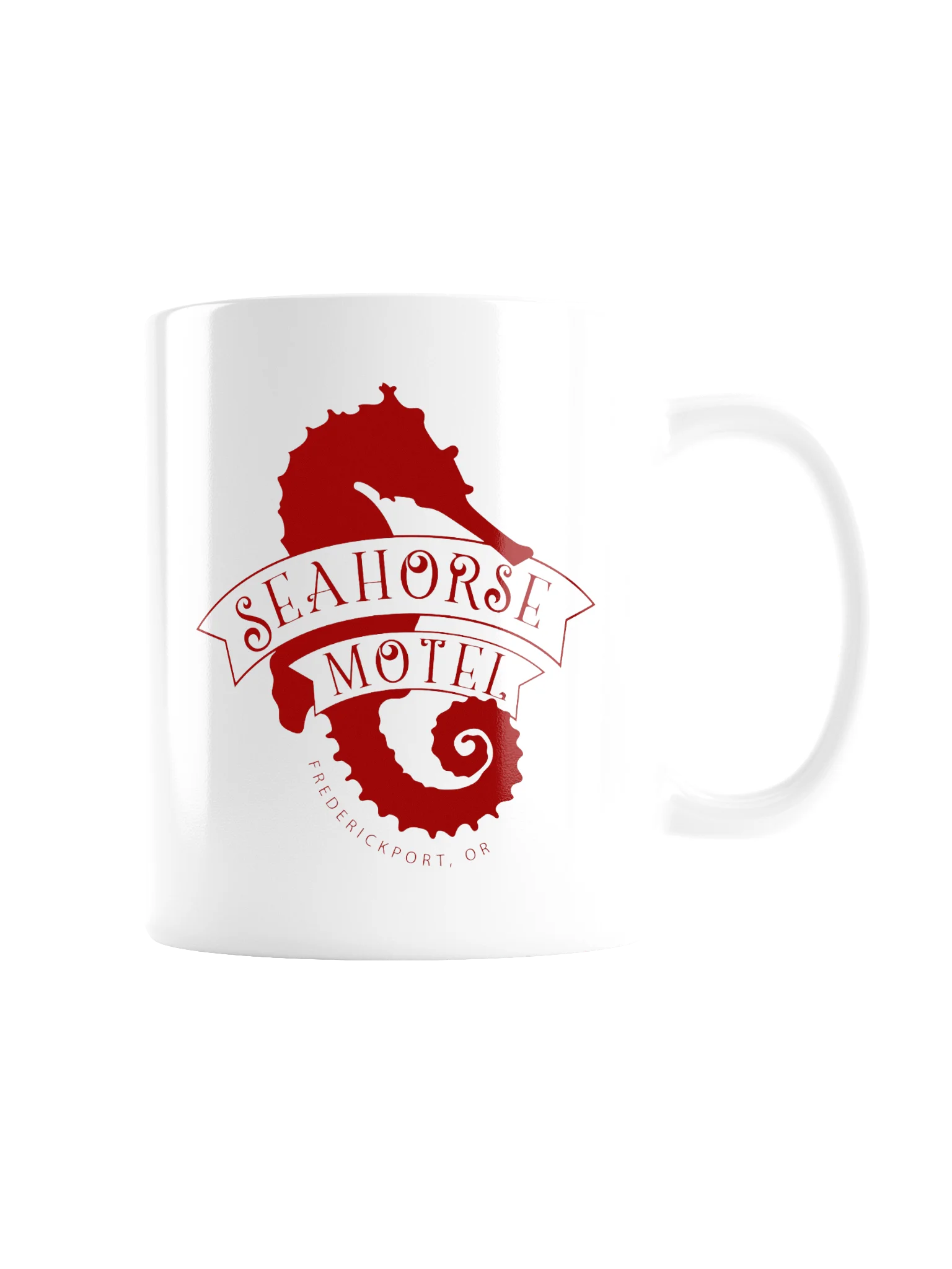 Seahorse Motel Red Coffee Mug product image (9)