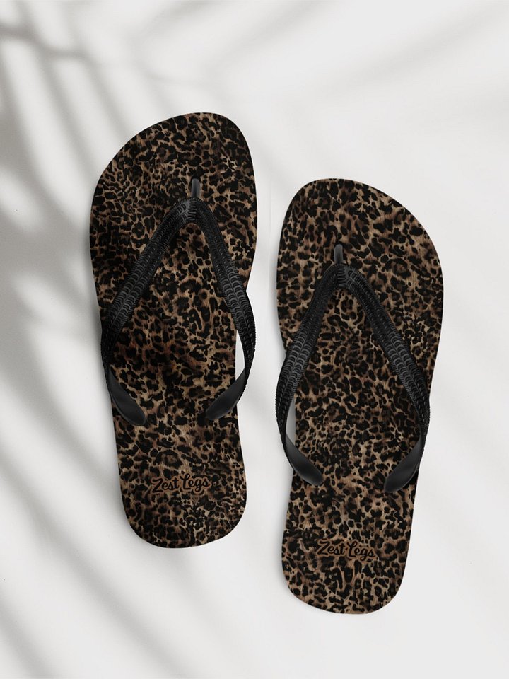 Flip flops "Chic Dark Brown Leopard" product image (2)