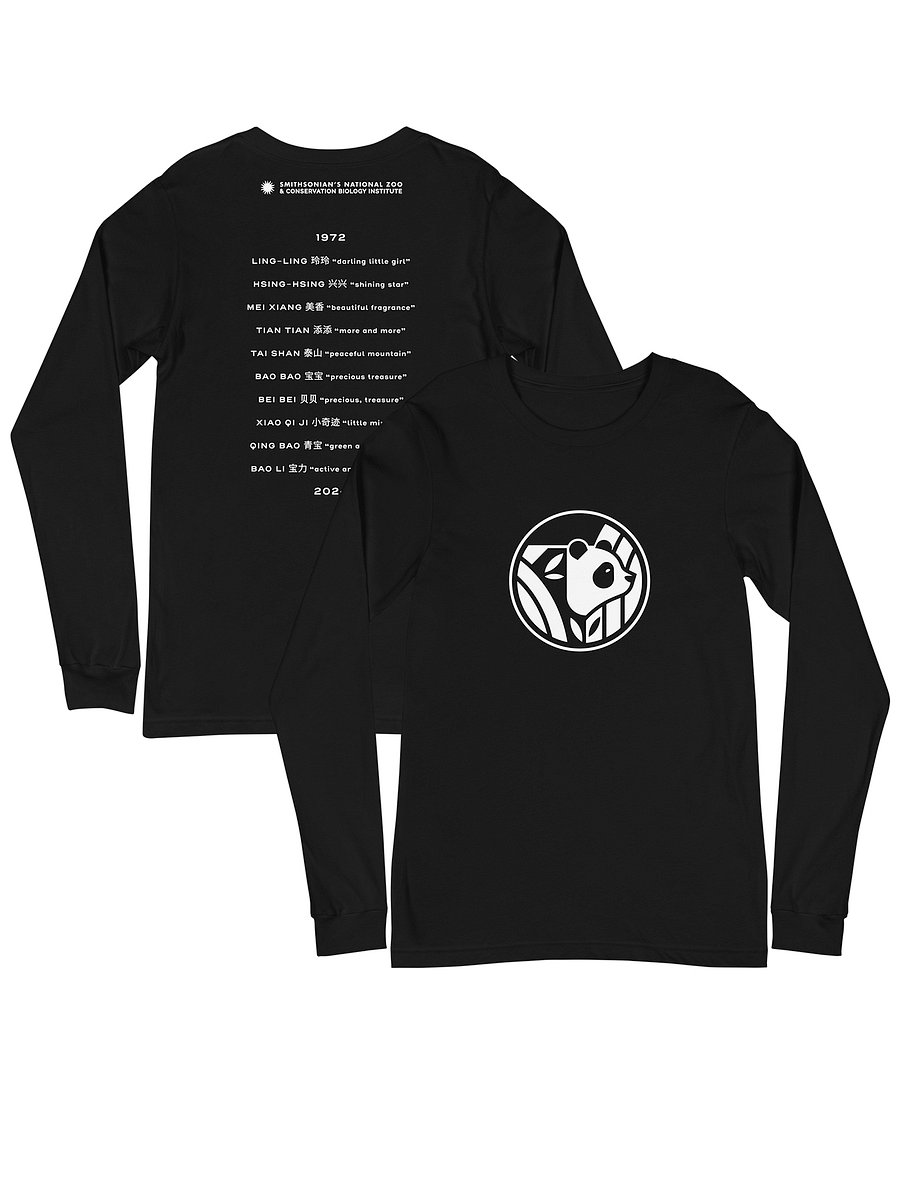 Panda Long Sleeve Tee (Unisex) Image 1