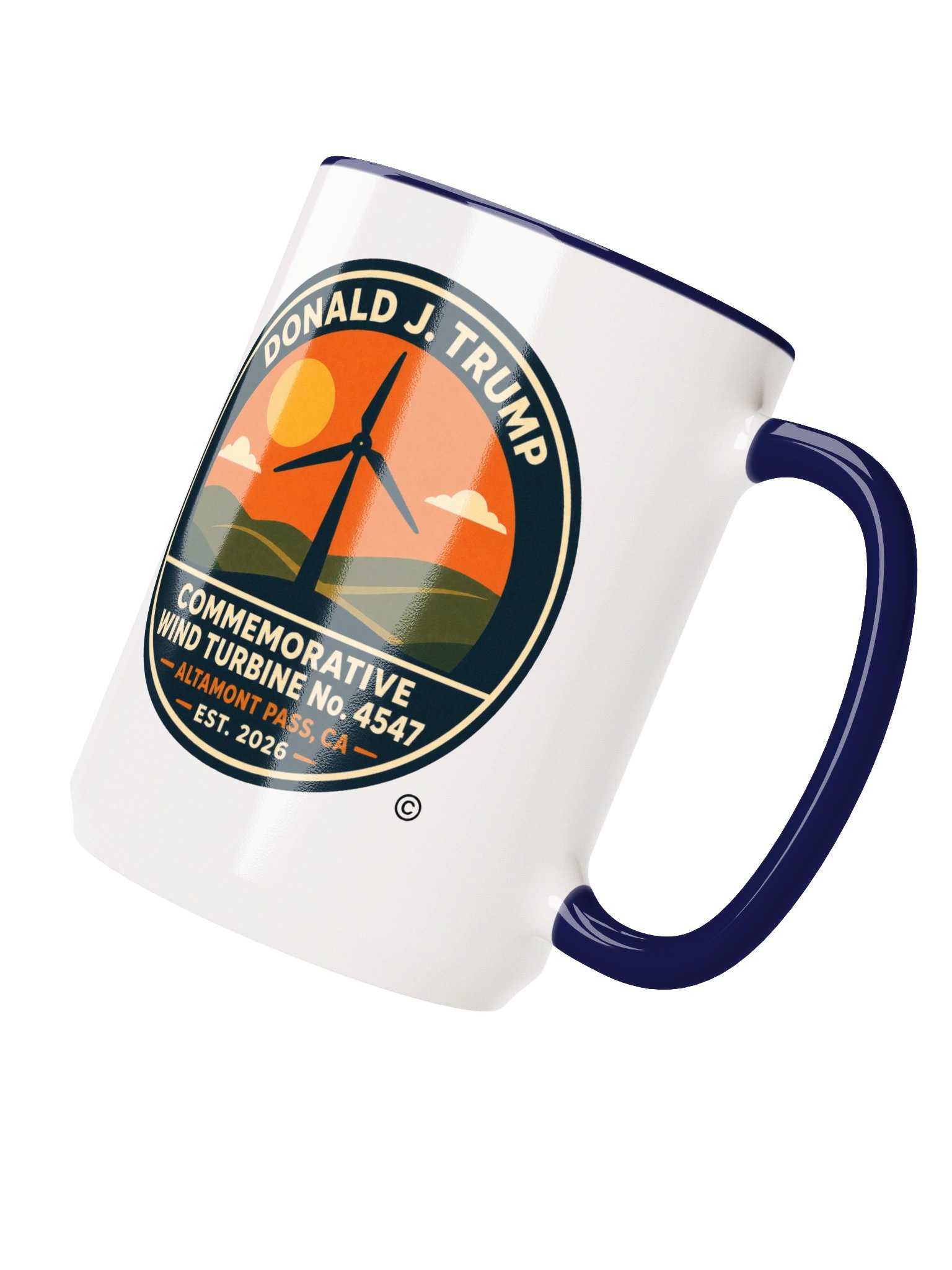 Official 15 oz Souvenir Mug - Donald J. Trump Commemorative Wind Turbine No. 4547™ product image (3)