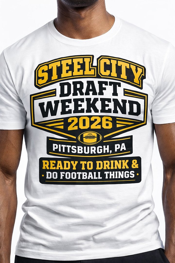 Steel City NFL Draft 2026 Pittsburgh Football Fan T-Shirt product image (1)